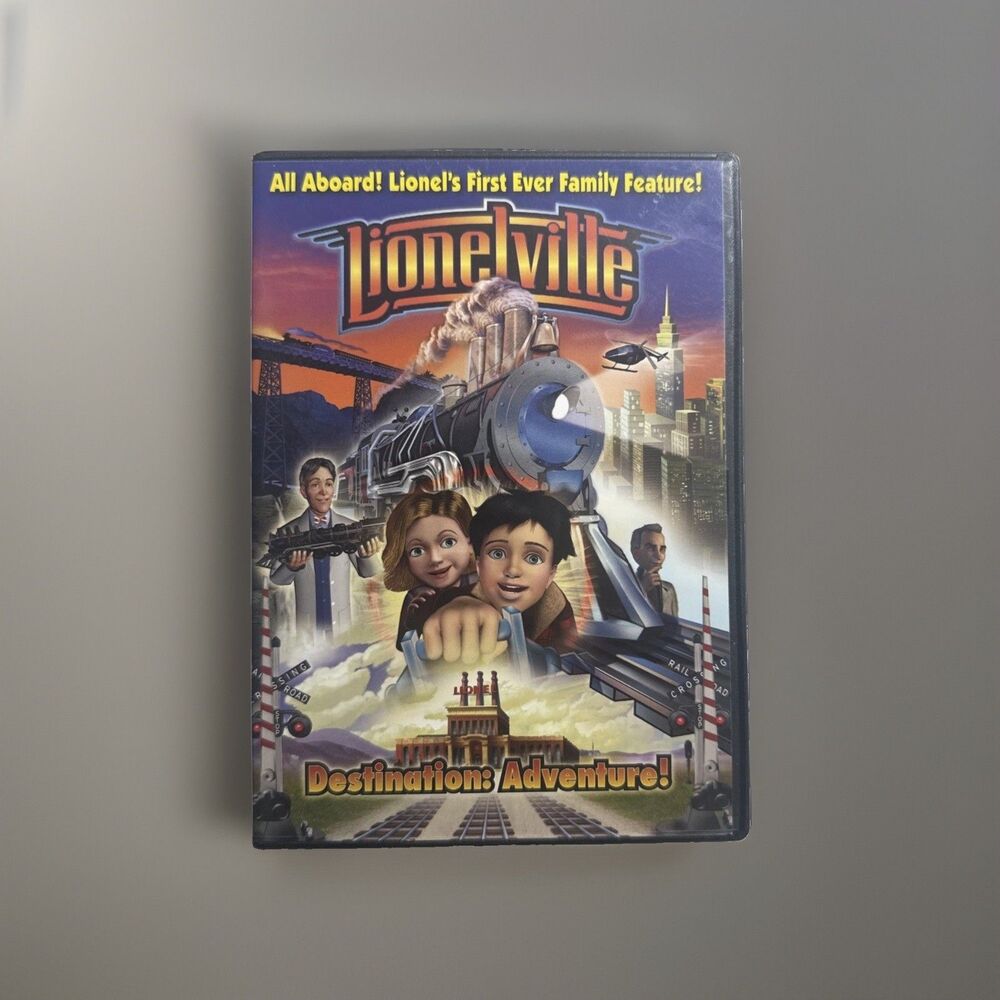 Lionelville Destination Adventure DVD (2009) New Sealed CGI Train Movie